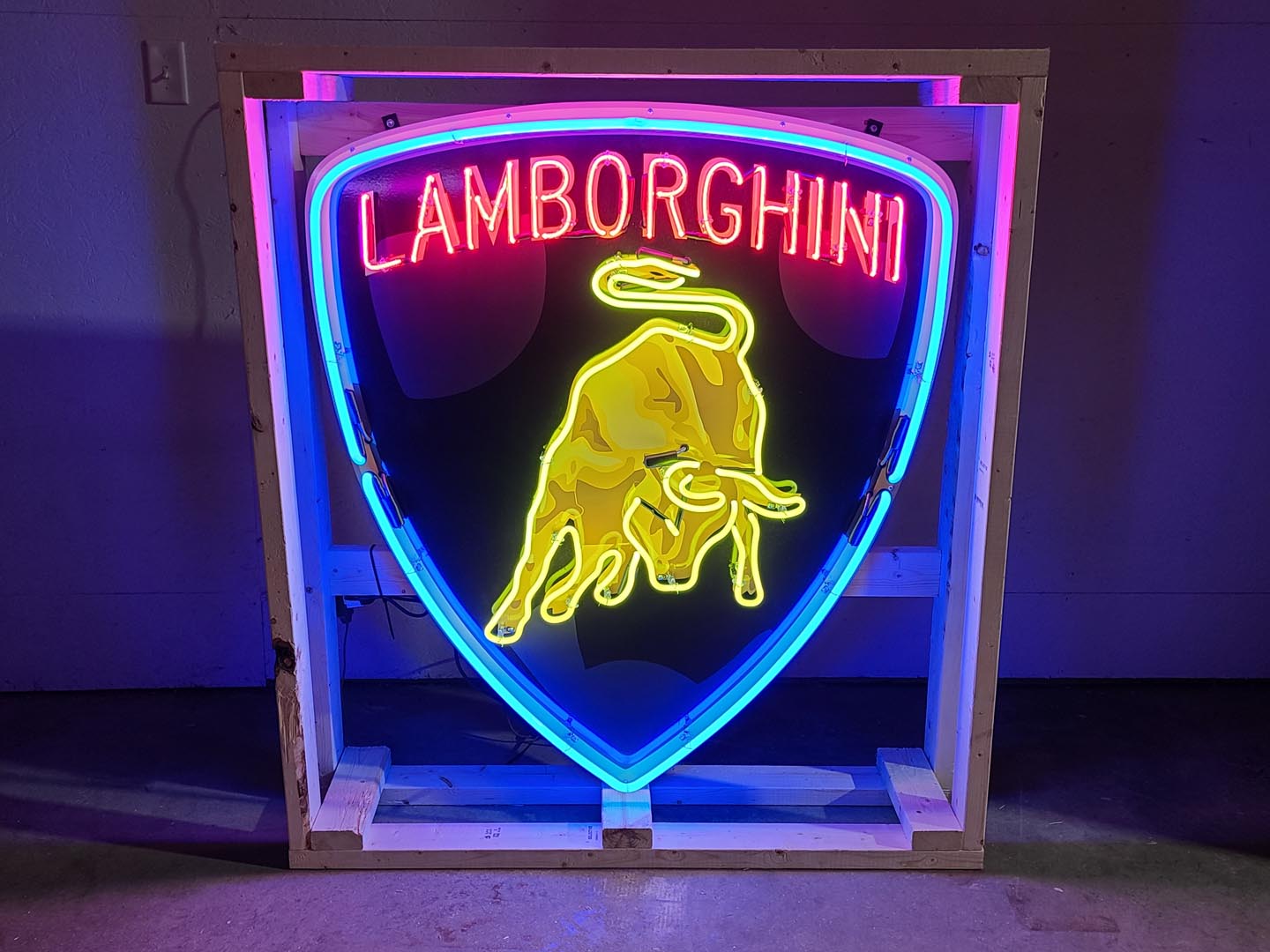 Lamborghini Custom Tin Neon Sign