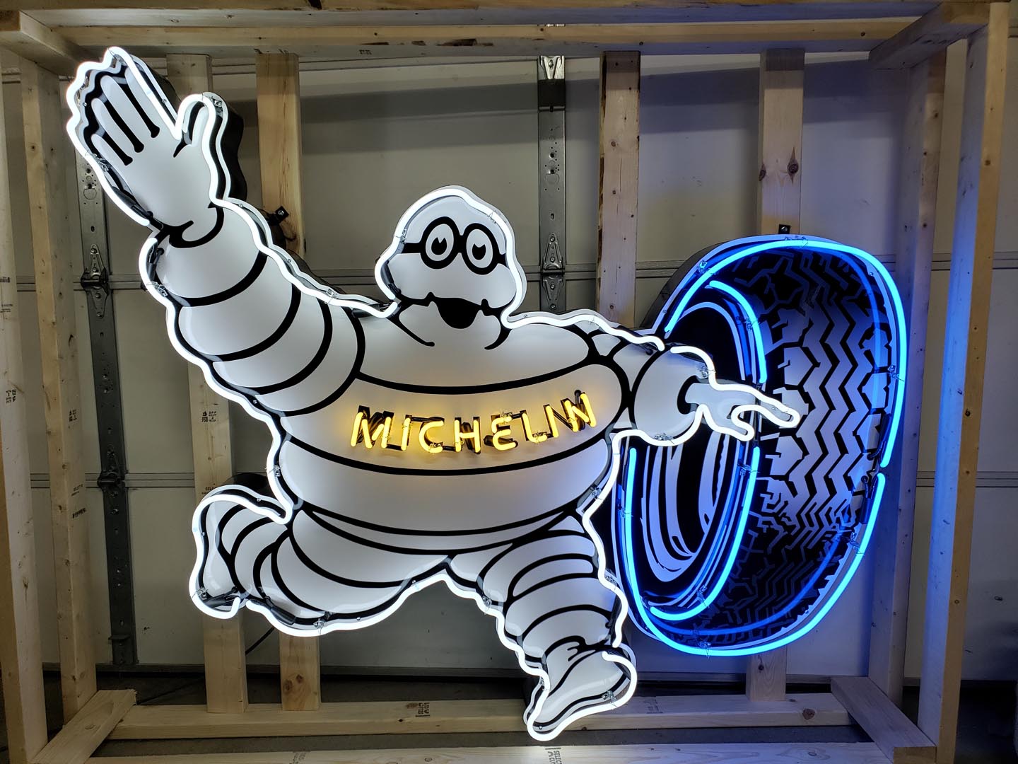 Michelin Animated Custom Tin Neon Sign