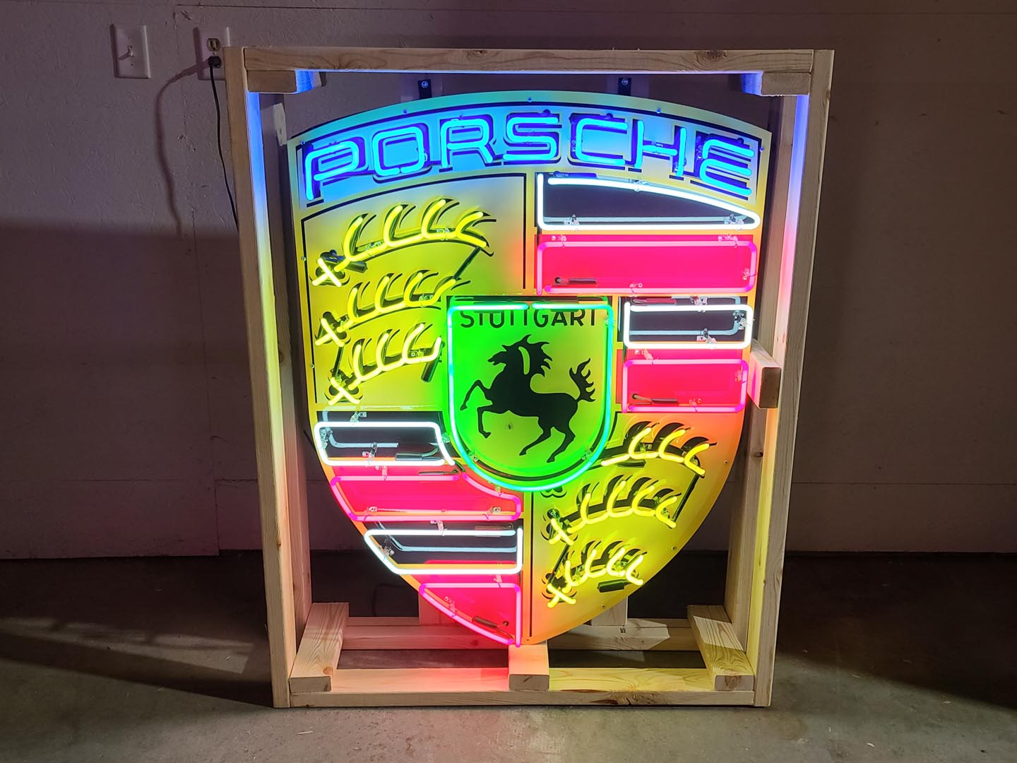  Porsche Custom Tin Neon Sign  