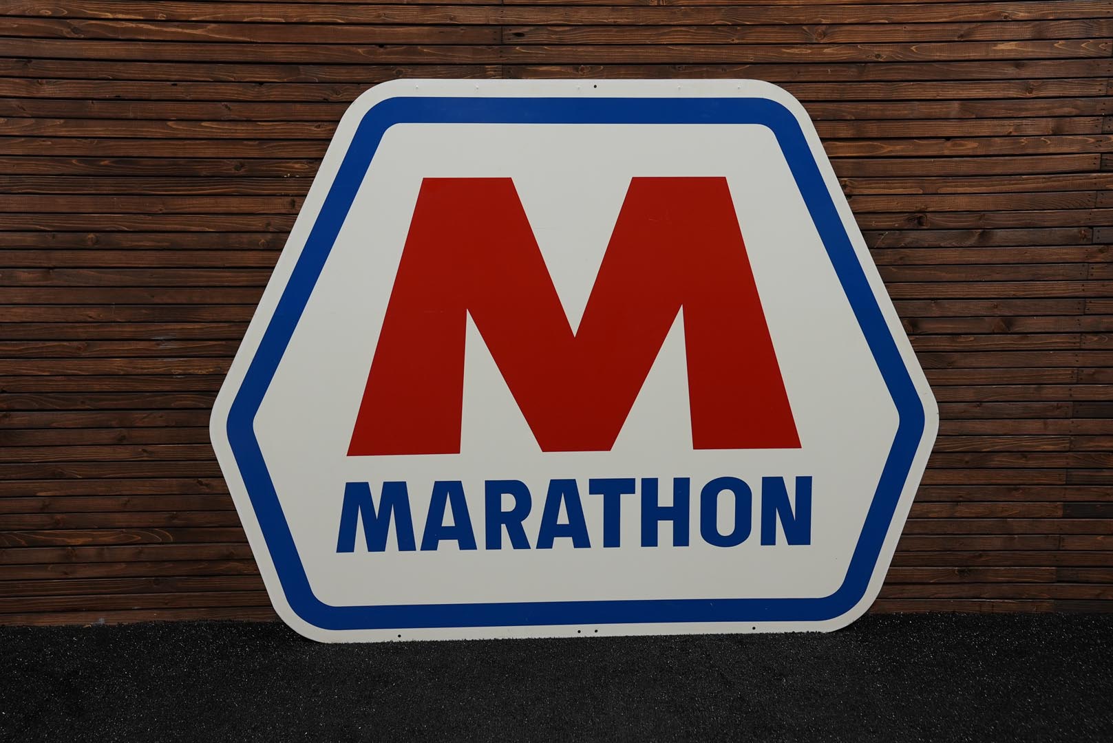 Marathon DS Large Enamel Tin Sign