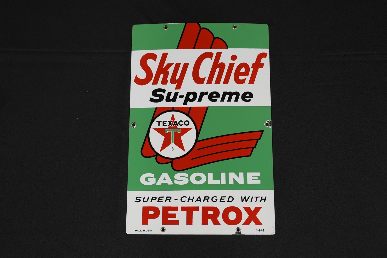  Texaco Sky Chief Supreme SSP P ump Plate 