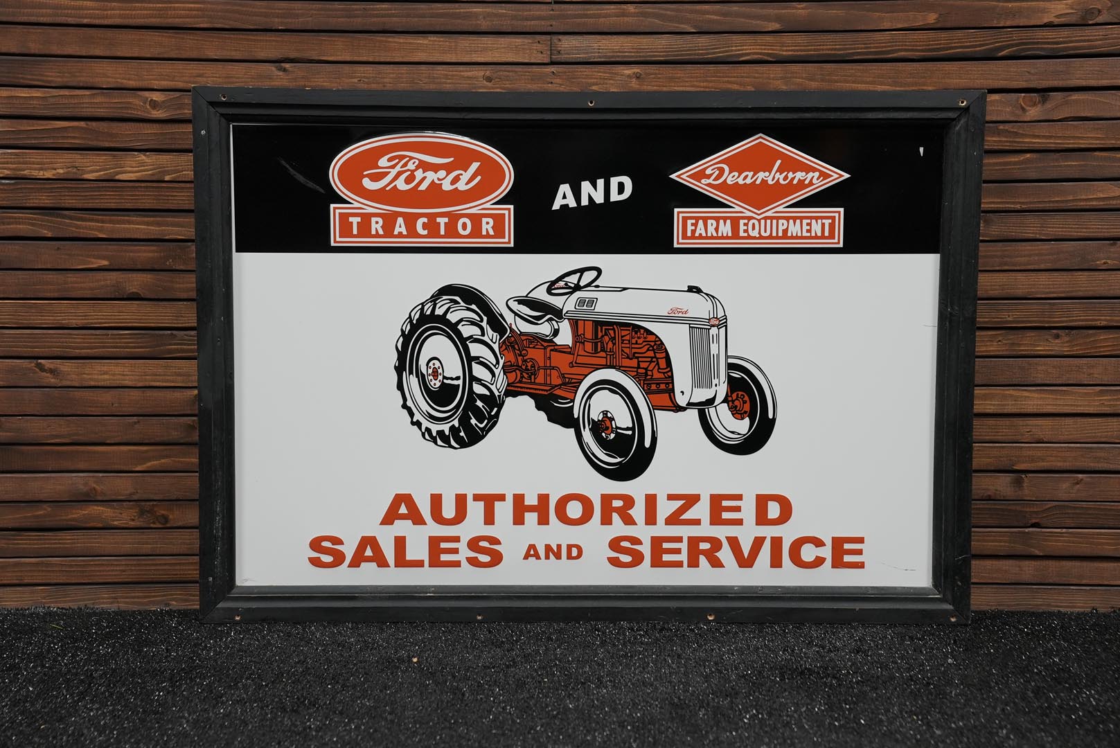  Ford Tractor & Dearborn Equip.  Embossed Enamel Tin Sign 