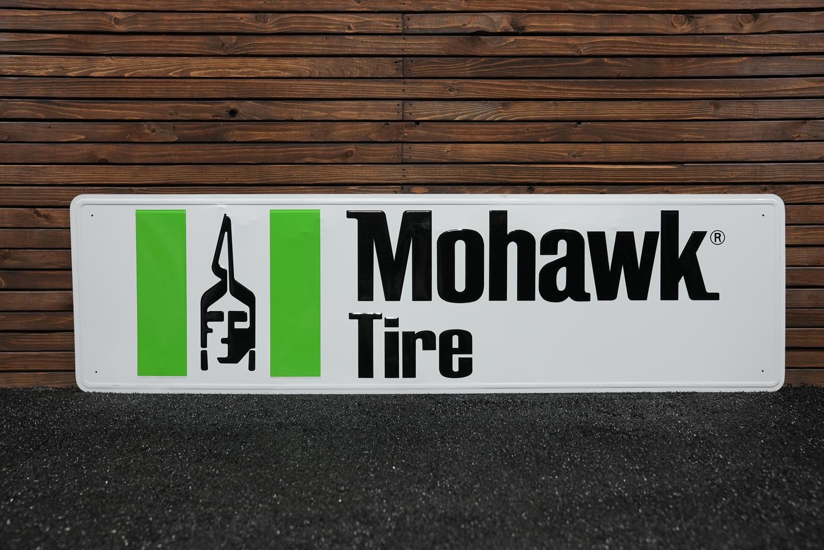 Mohawk Tires Enameled Tin Sign