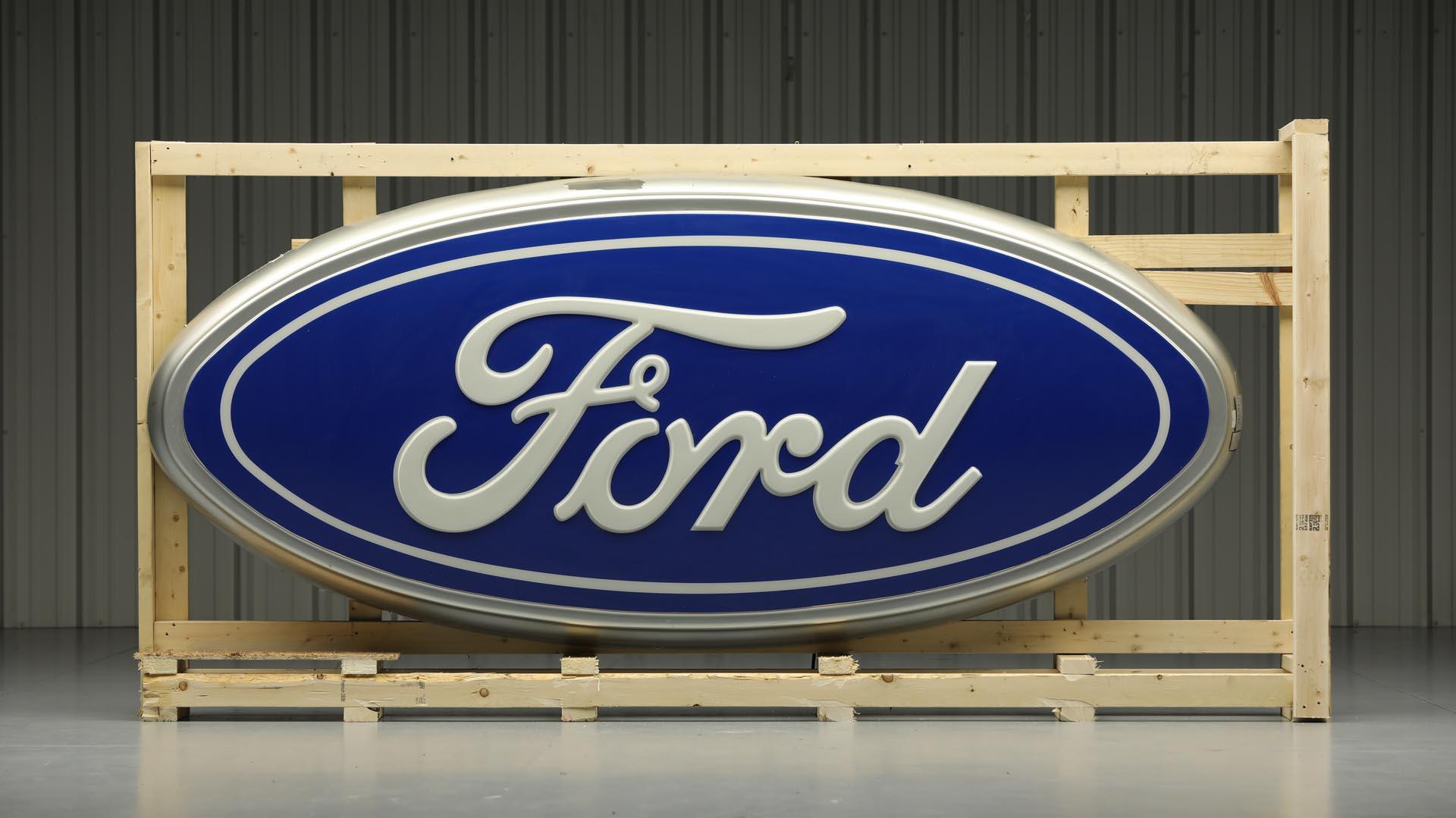 Ford Blue Oval Logo Large Lighted Sign