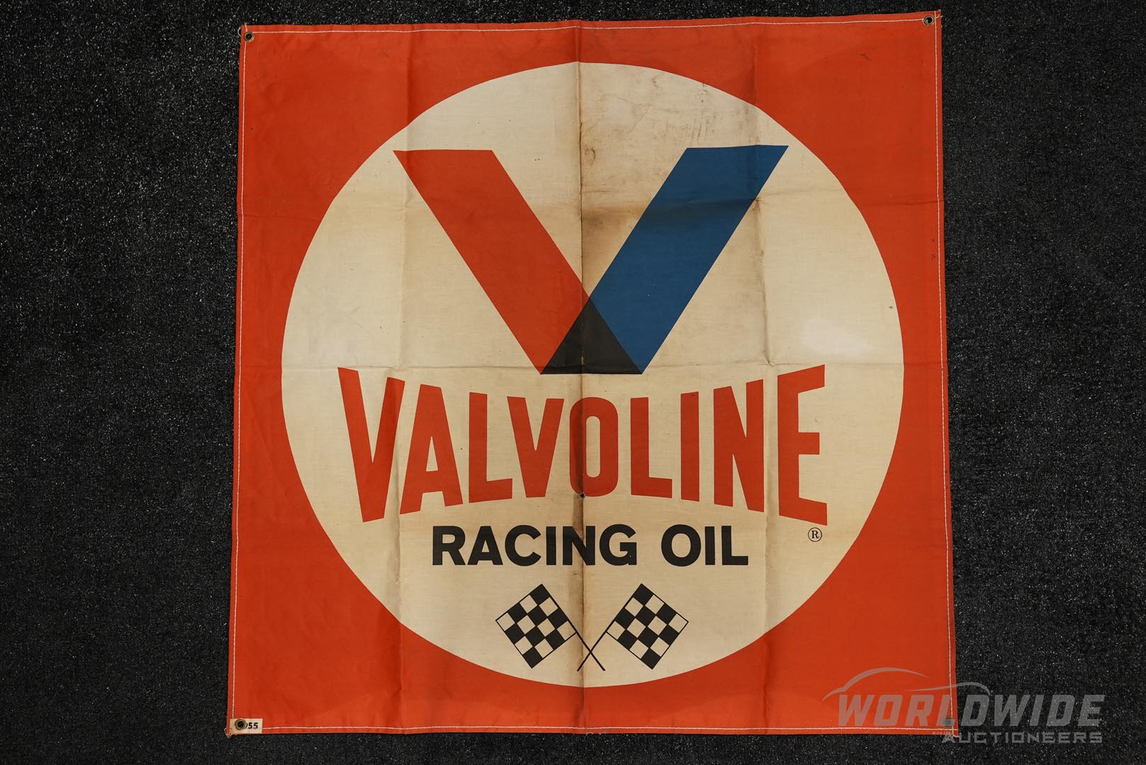  1960s Valvoline Racing Oil Can vas Banner 