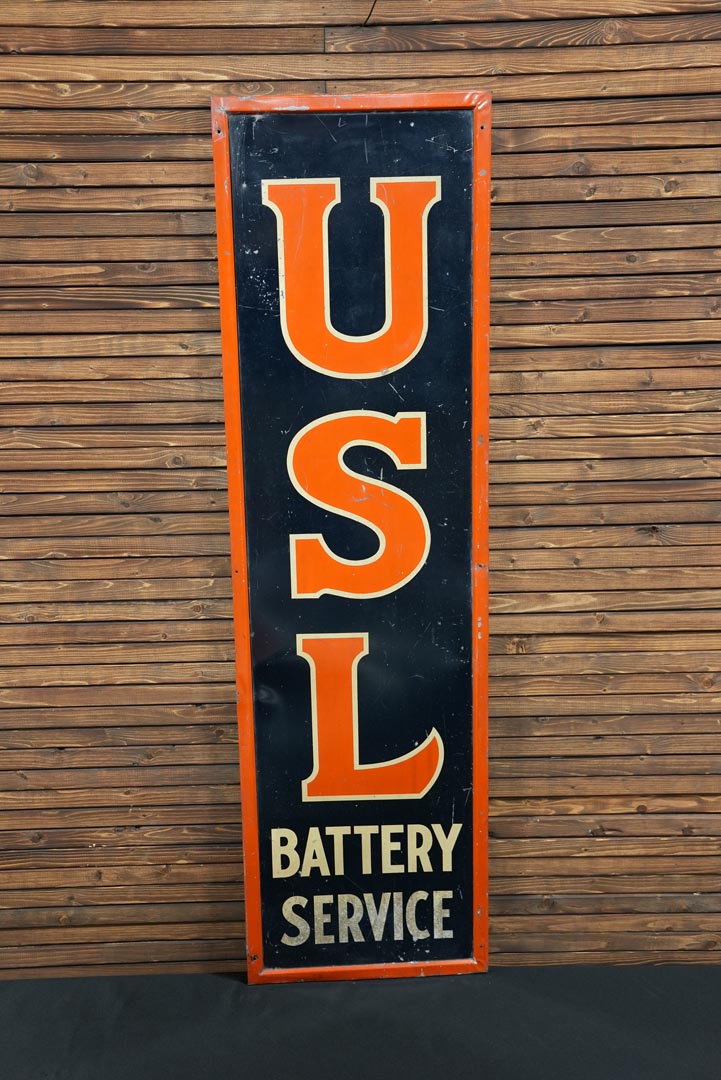 Original USL Battery Service Tin Sign