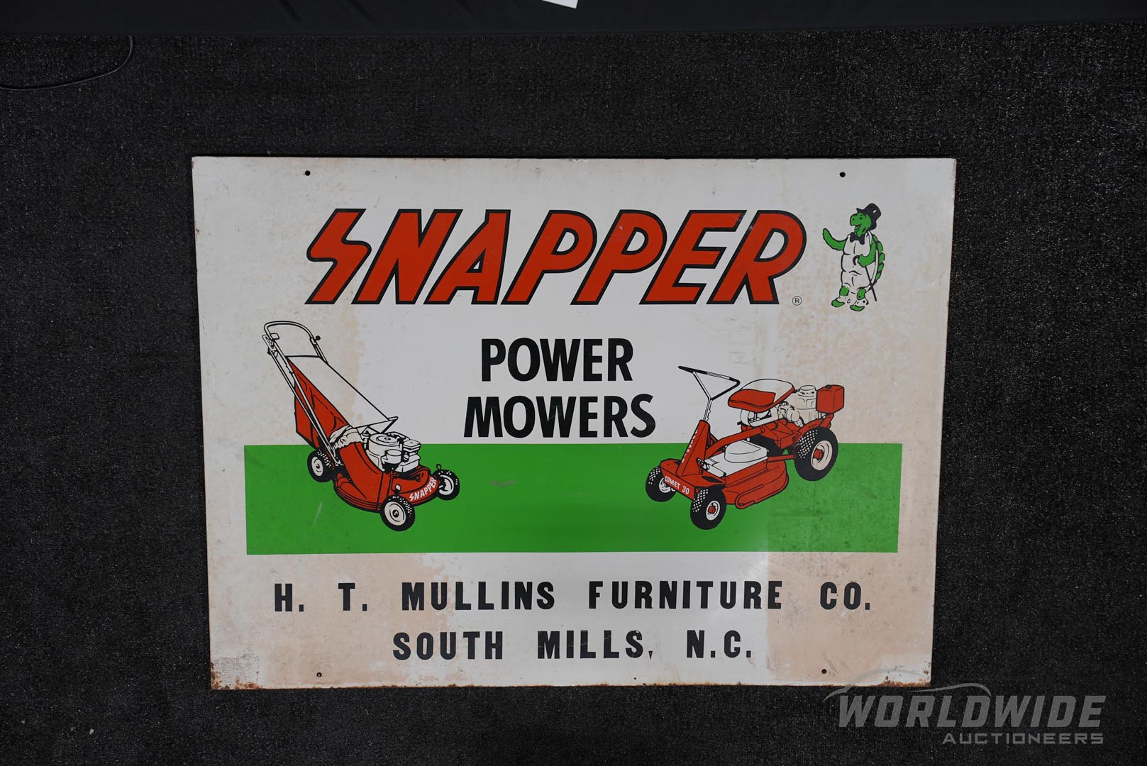 Snapper Power Mowers Painted Tin Sign