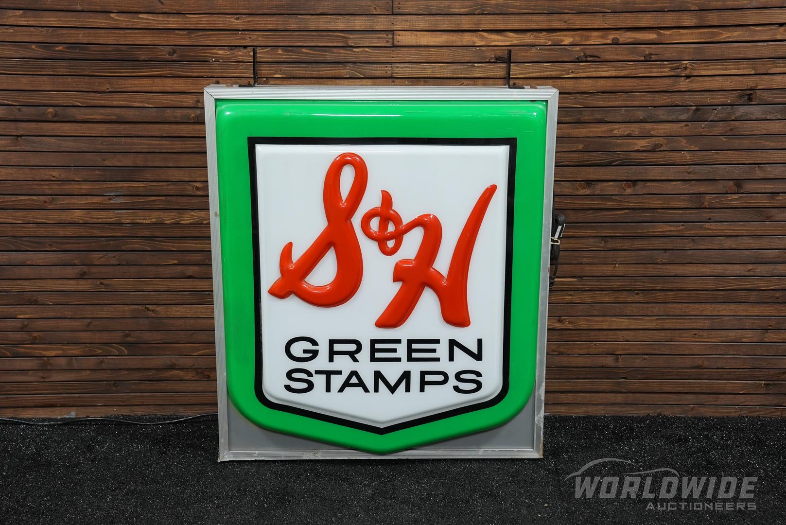 S & H Green Stamps Double-Sided Lighted Sign