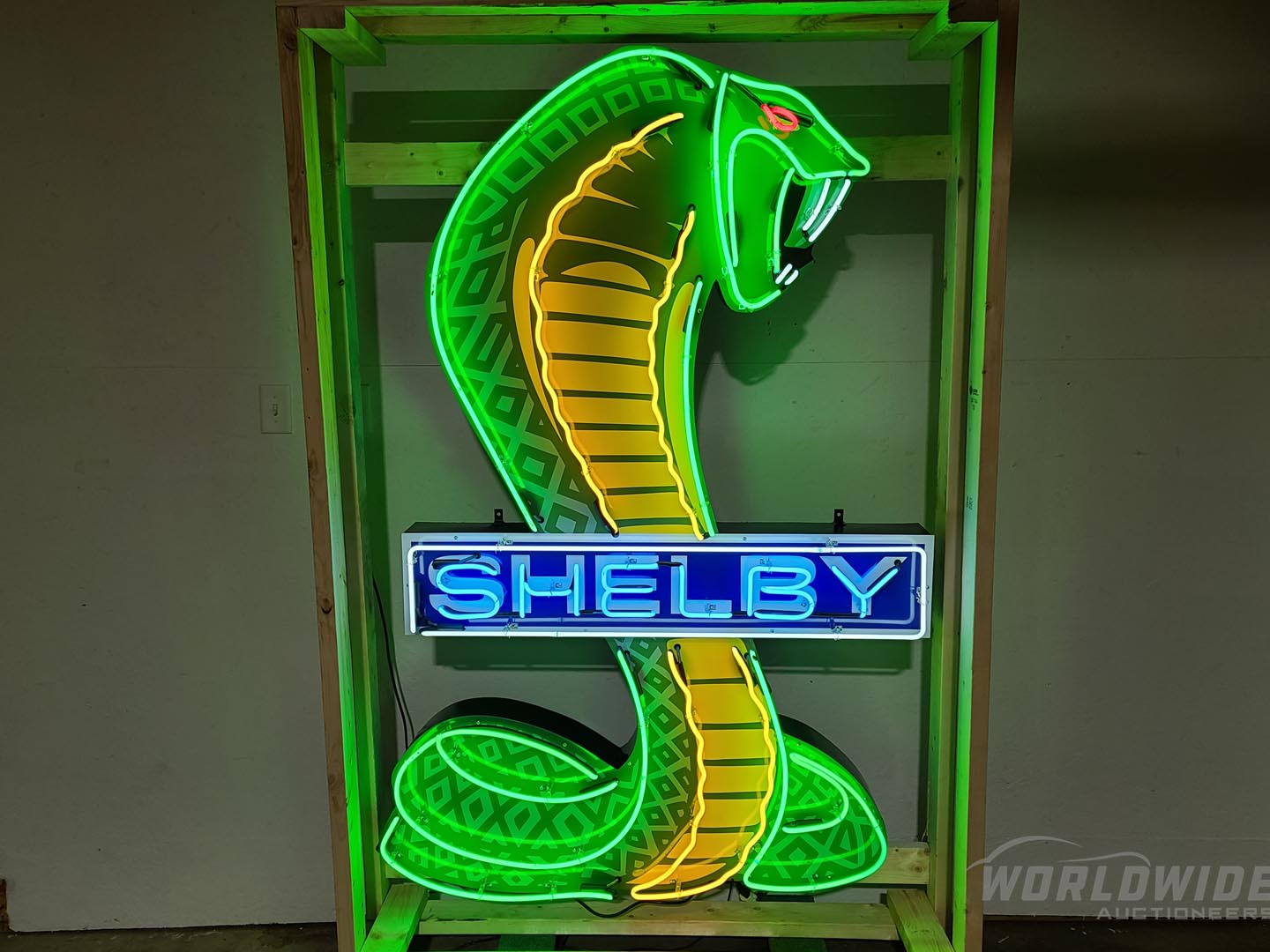 Custom Animated Shelby Cobra Neon Sign