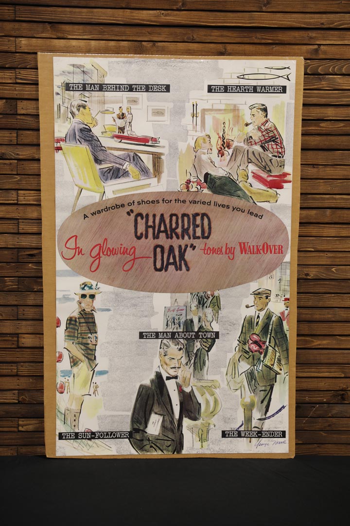  Charred Oak Shoes Original 195 0s Poster by George Shawe 