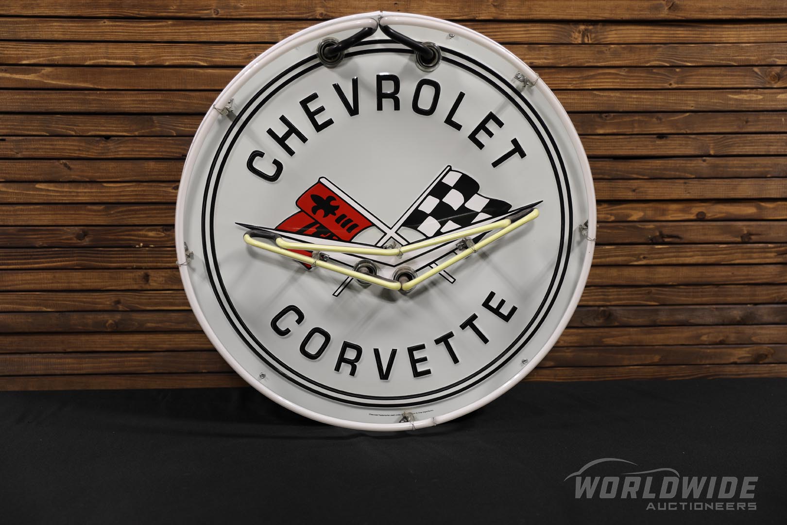  Chevrolet Corvette Round Neon  Sign - Reproduction 