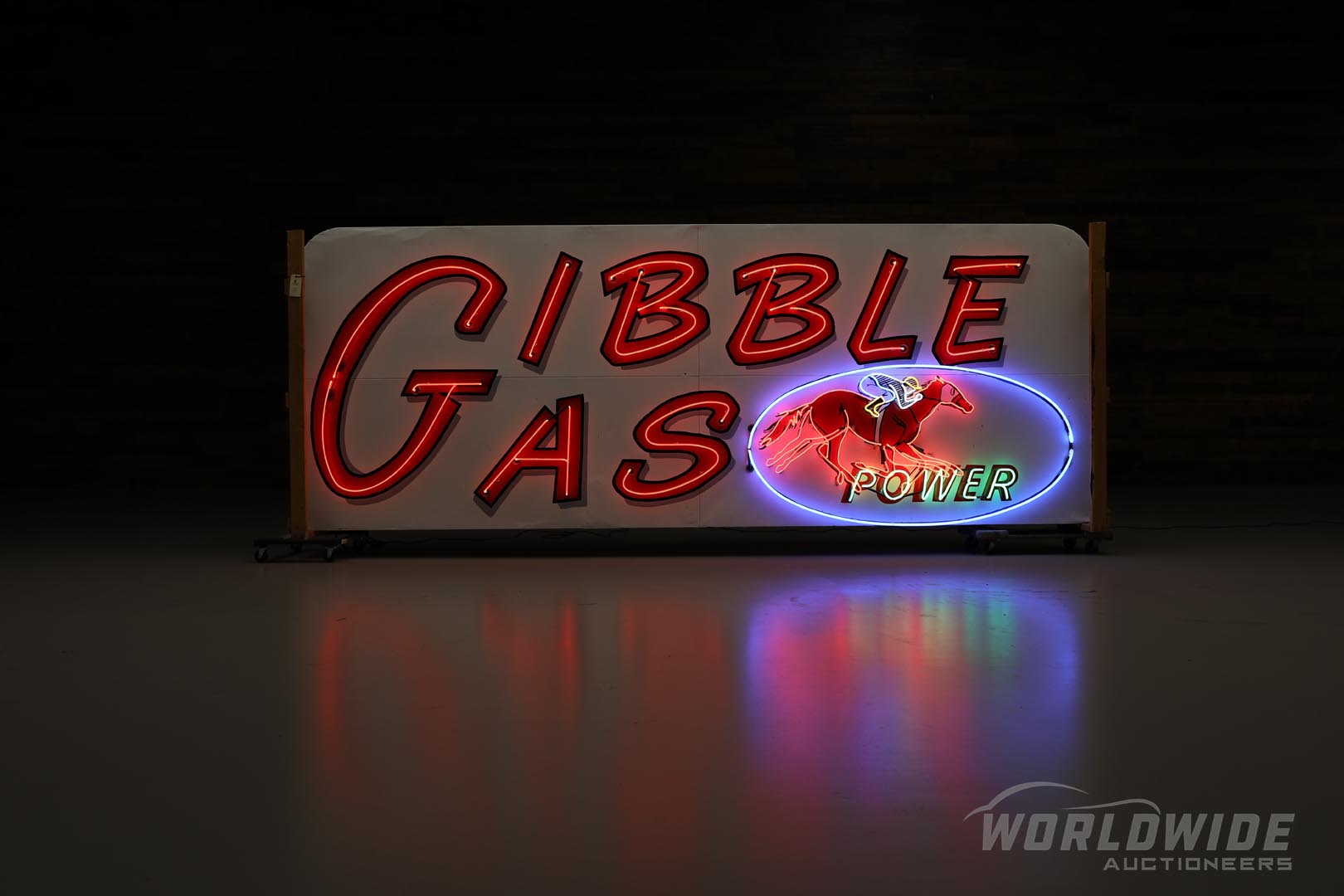  Original Large Gibble Gas Anim ated Neon Sign 
