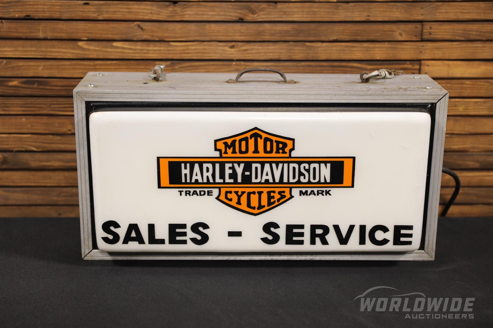 Harley-Davidson Sales-Service Double-Sided Lighted Sign 