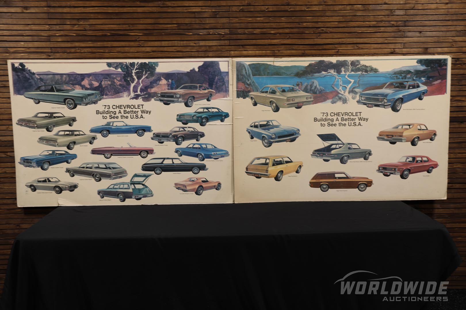 Two 1973 Chevrolet Full-Line Showroom Posters