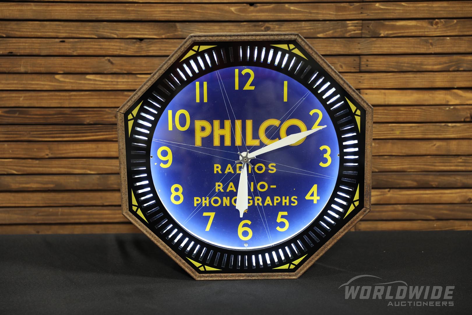 Philco Radios and Radio-Phonographs Octagon Neon Clock