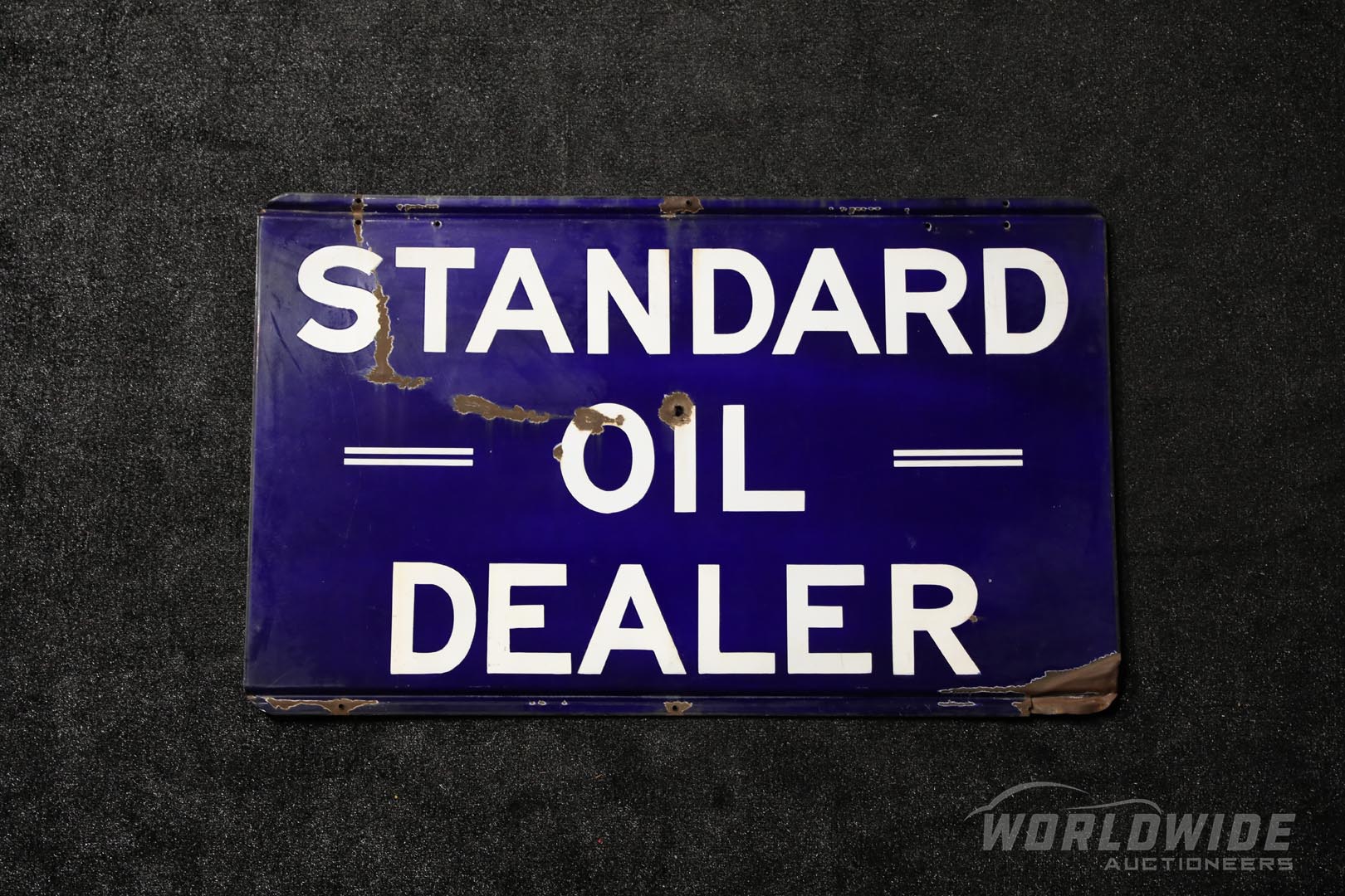 Original Standard Oil Dealer Double-Sided Porcelain Sign