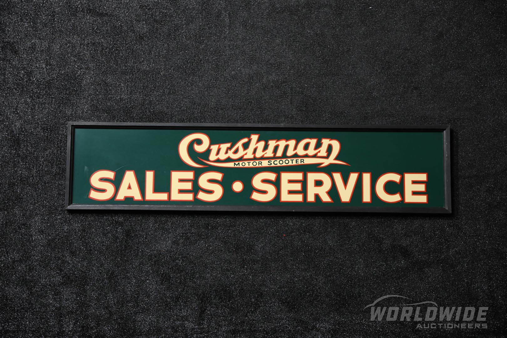  Cushman Motor Scooter Sales &  Service Tin Sign 