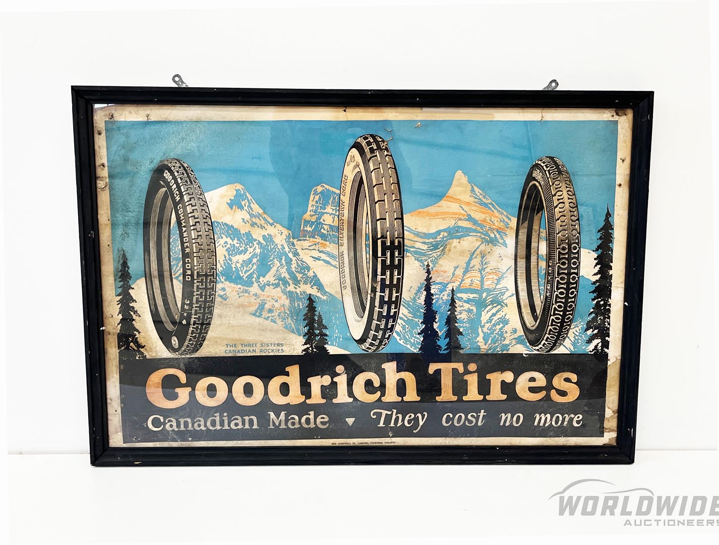  1920s Goodrich Tires Original  Framed Poster 