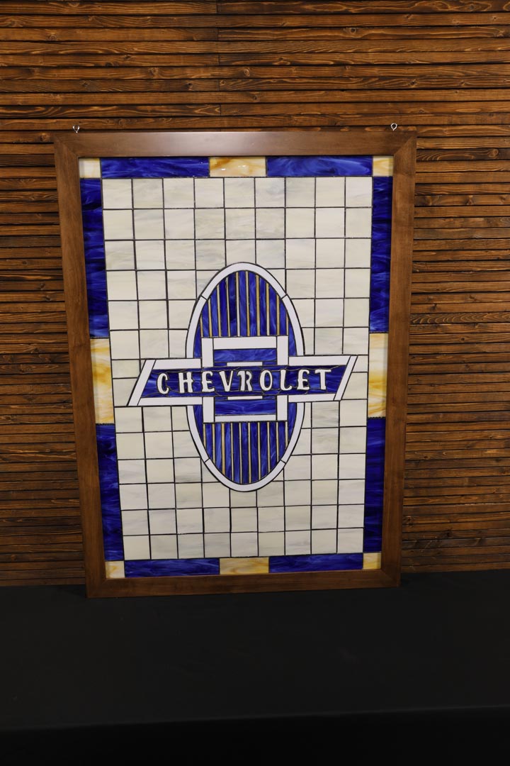 Chevrolet Stained/Leaded Glass Window