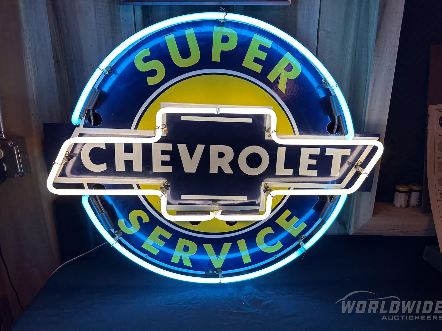  Chevrolet Super Service Retro  Neon Sign 