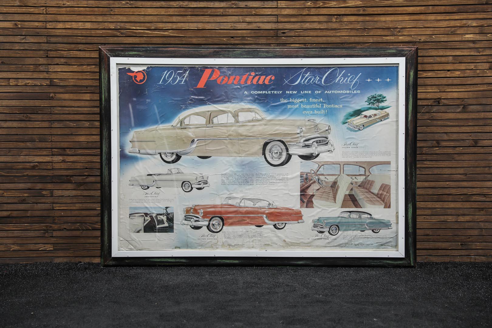  1954 Pontiac Dealership Showro om Poster - Framed 