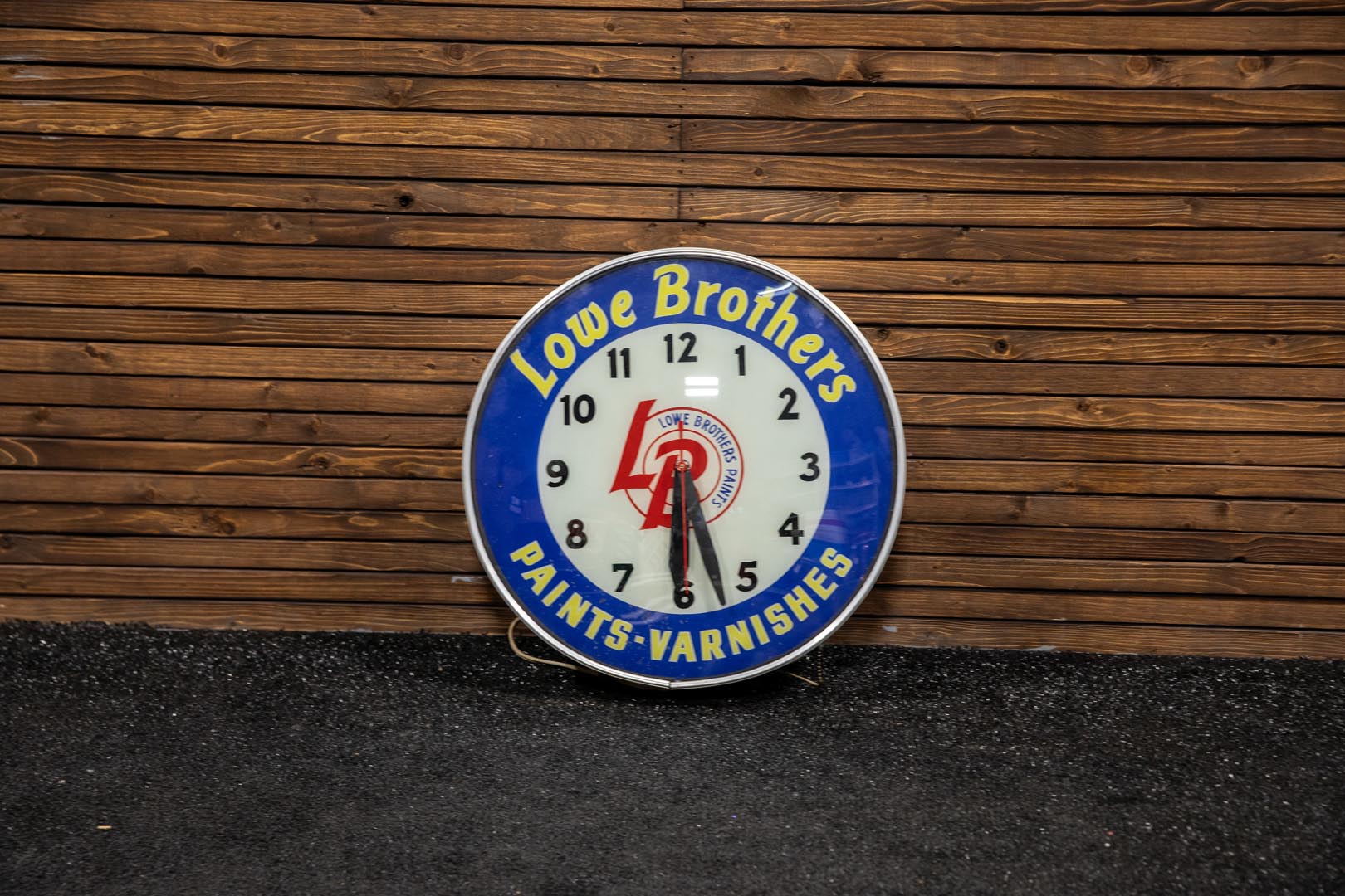 Lowe Brothers Paint Lighted Clock