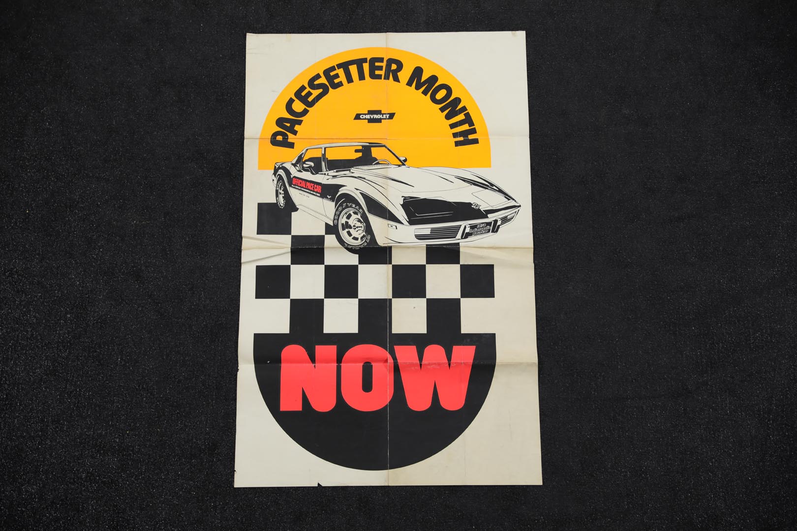  1978 Chevrolet Corvette Pace C ar Large Advertising Poster 