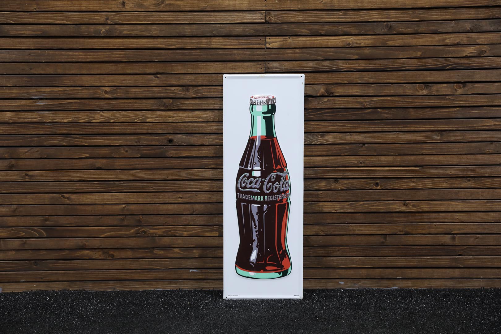  1960s Coca-Cola Bottle Embosse d Tin Sign - Small 