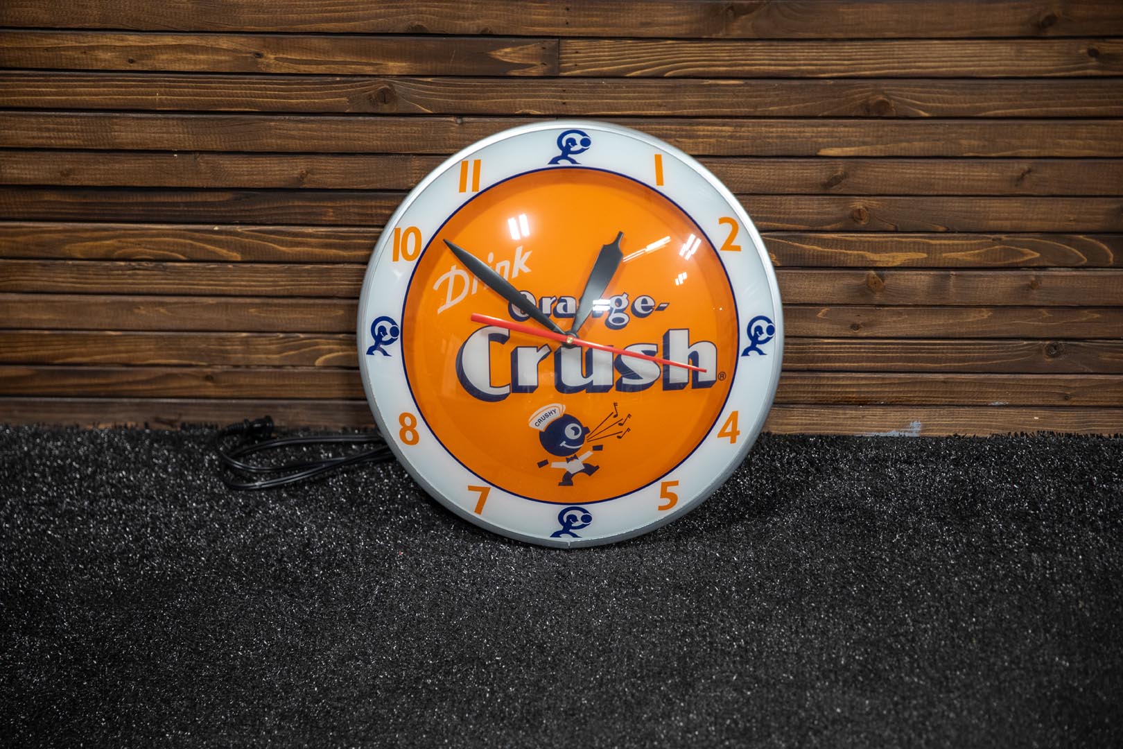Orange Crush Lighted Clock by American Retro