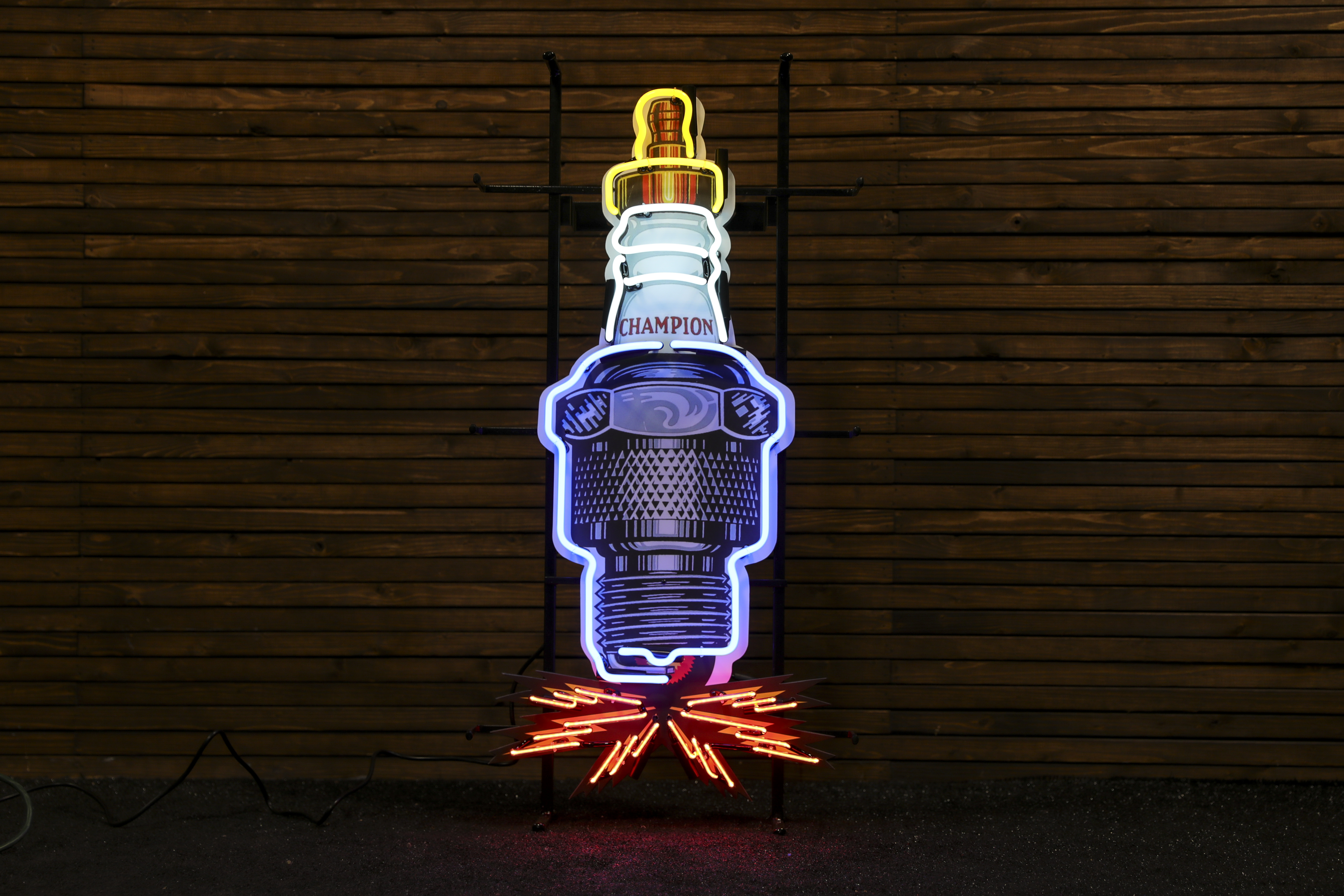 Custom Champion Spark Plug Neon Sign