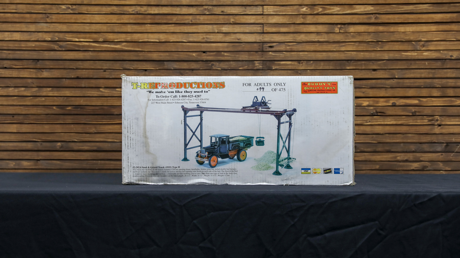  Buddy L Type II Sand & Gravel  Pressed Steel Toy Truck by T-Reproductio ns - New in Box