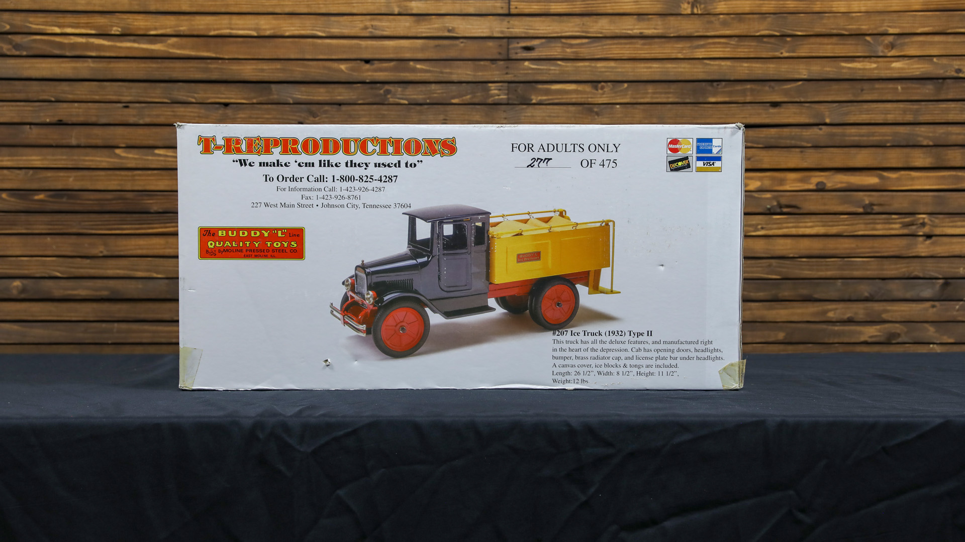  Buddy L Type II Ice Truck Pres sed Steel Toy Truck by T-Reproductions -  New in Box