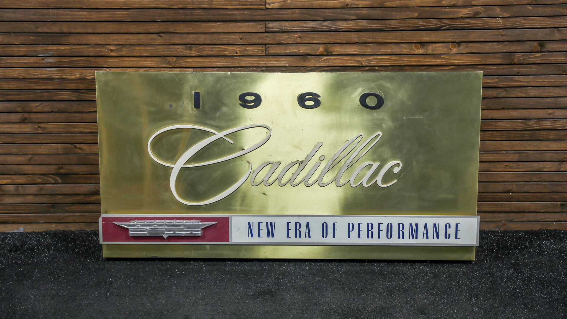  1960 Cadillac Showroom Metal S ign - Original 