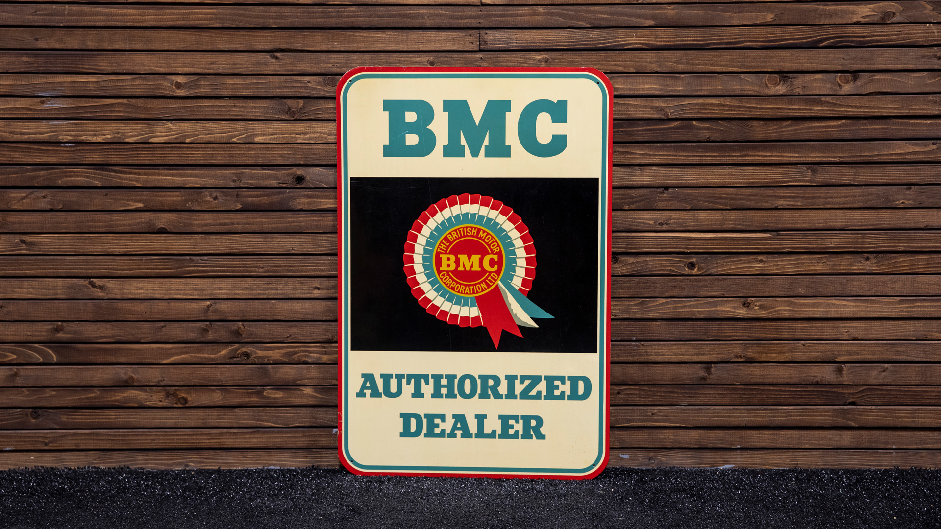  BMC-Authorized Dealer Painted  Tin Sign 