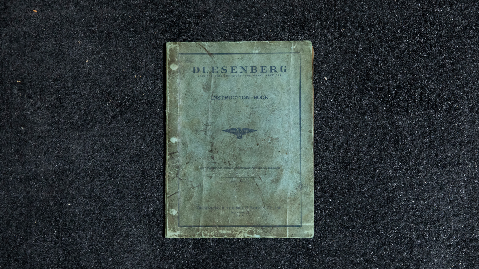  Duesenberg - Model A Instructi on Book/Manual 