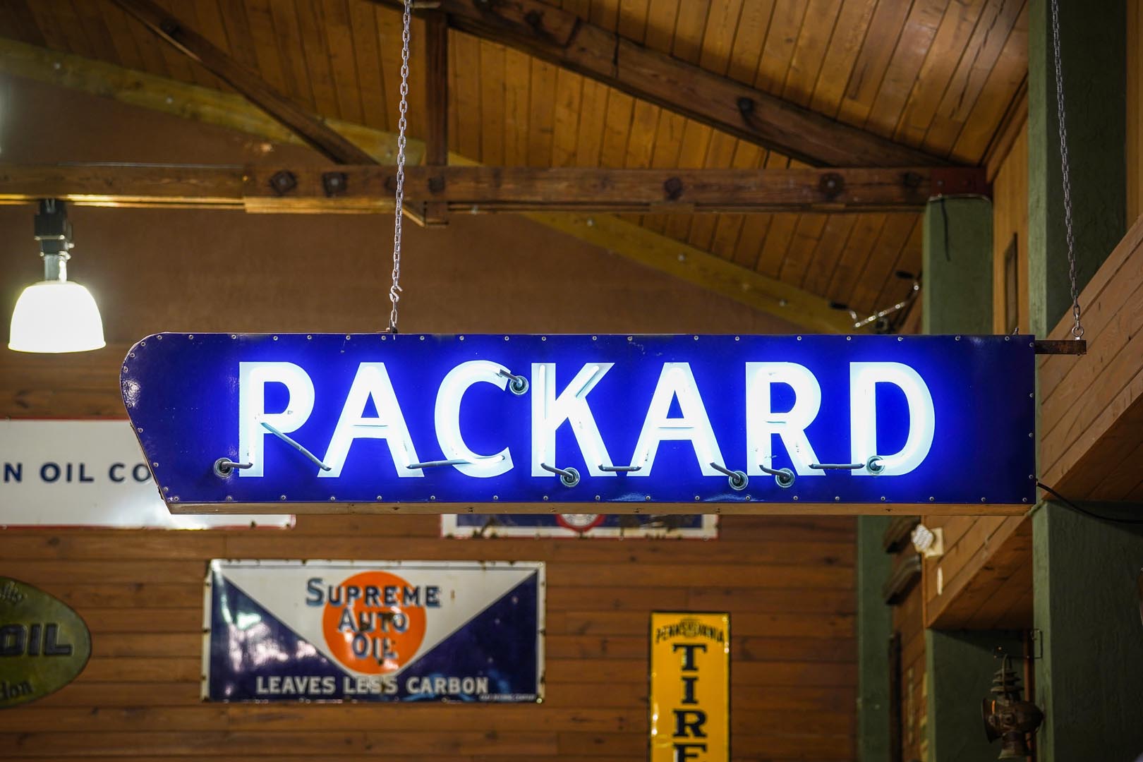  Packard Large Double-Sided Por celain Neon Sign 