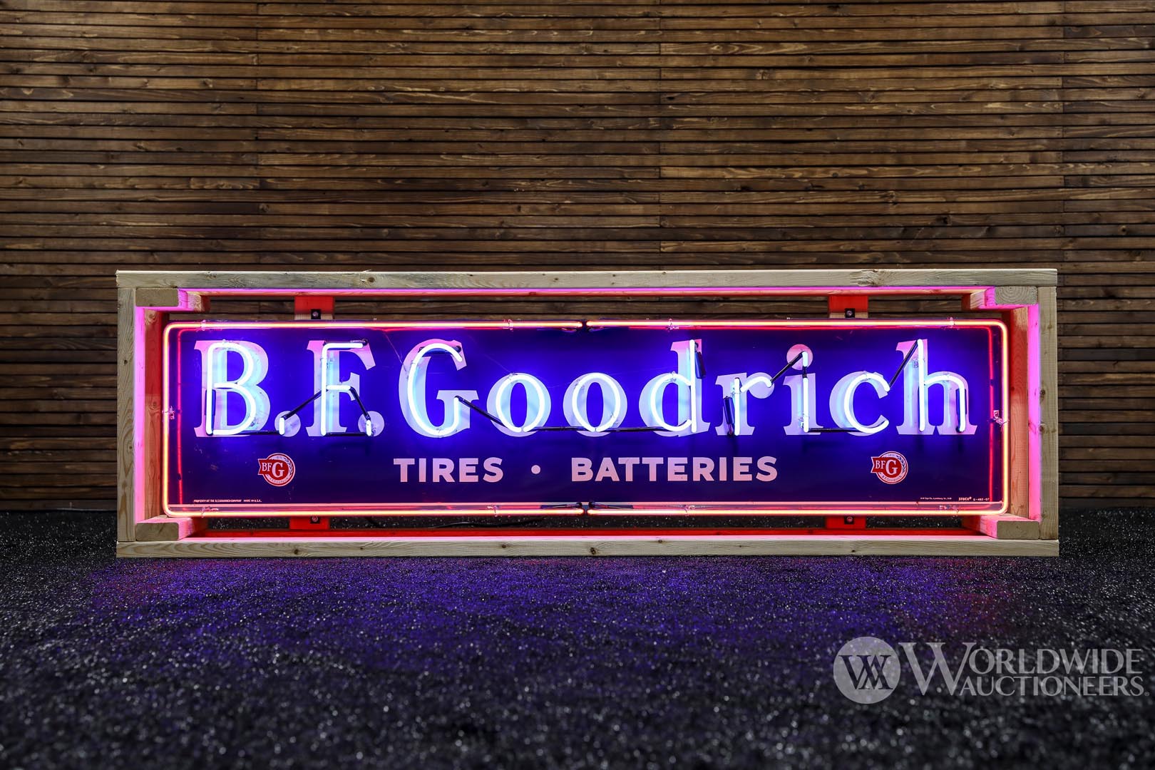 B.F. Goodrich Tires & Batteries Neon Sign