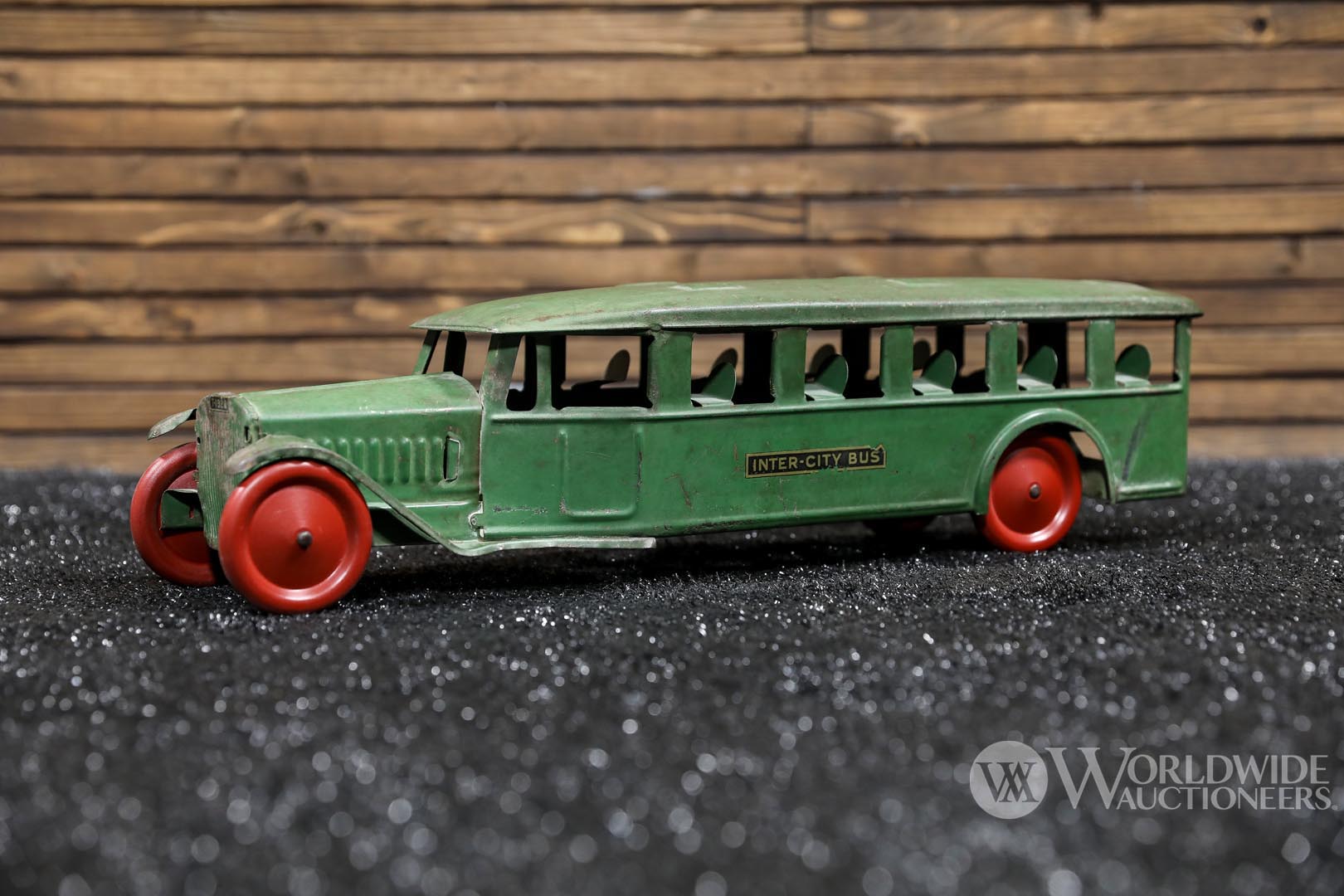 1920s Steelcraft Inter-City Pressed Steel Toy Bus