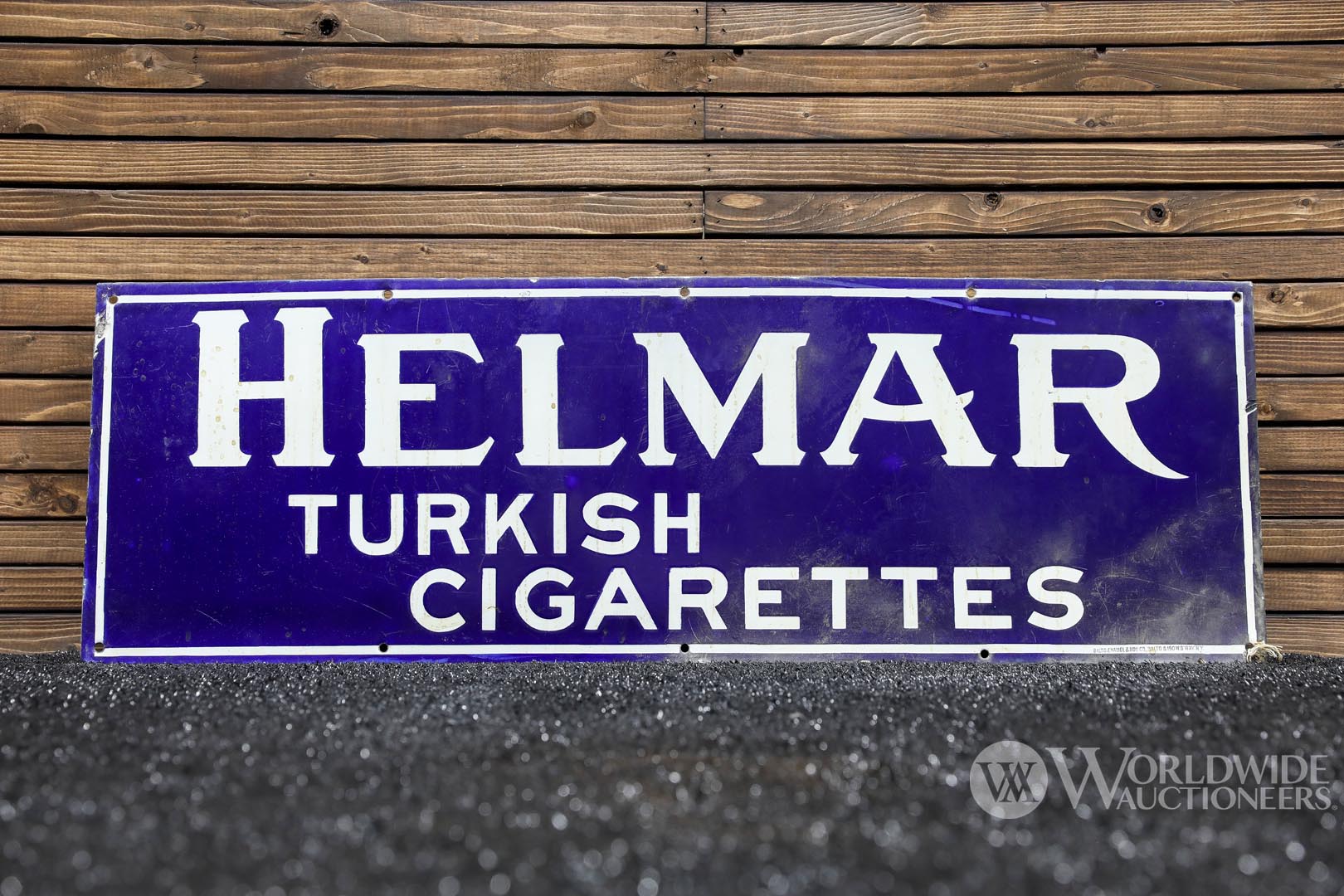 1920s Helman Turkish Cigarettes Single-Sided Porcelain Sign