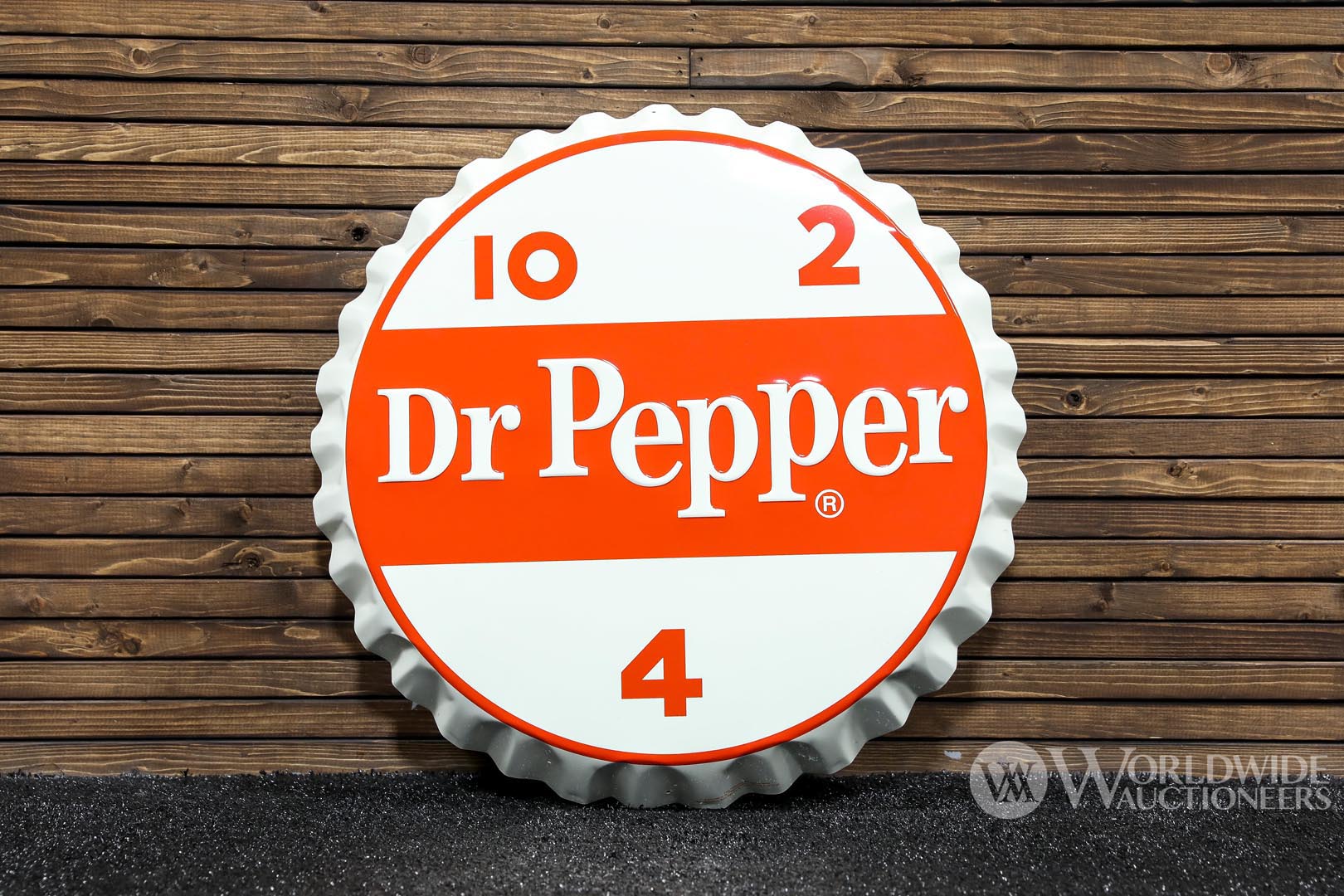 Dr. Pepper Bottle Cap Sign - Reissue by Stout