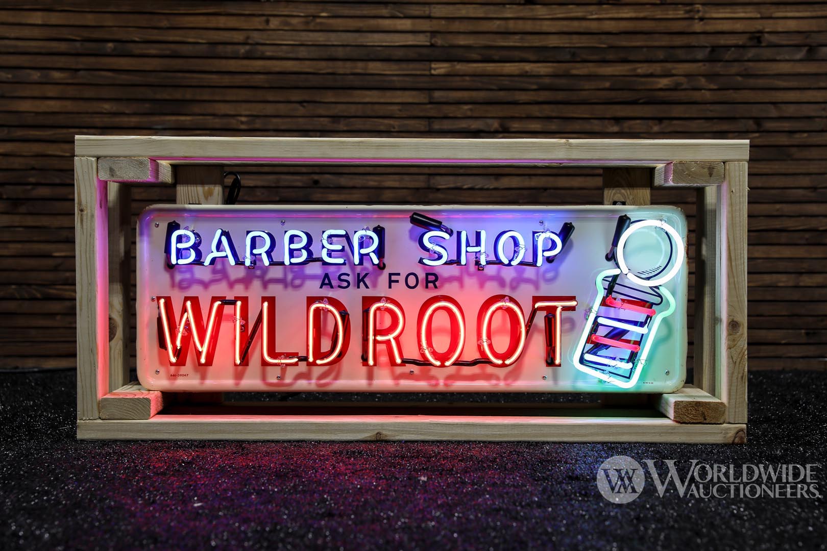 1950s Wildroot-Barber Shop Horizontal Neon Sign
