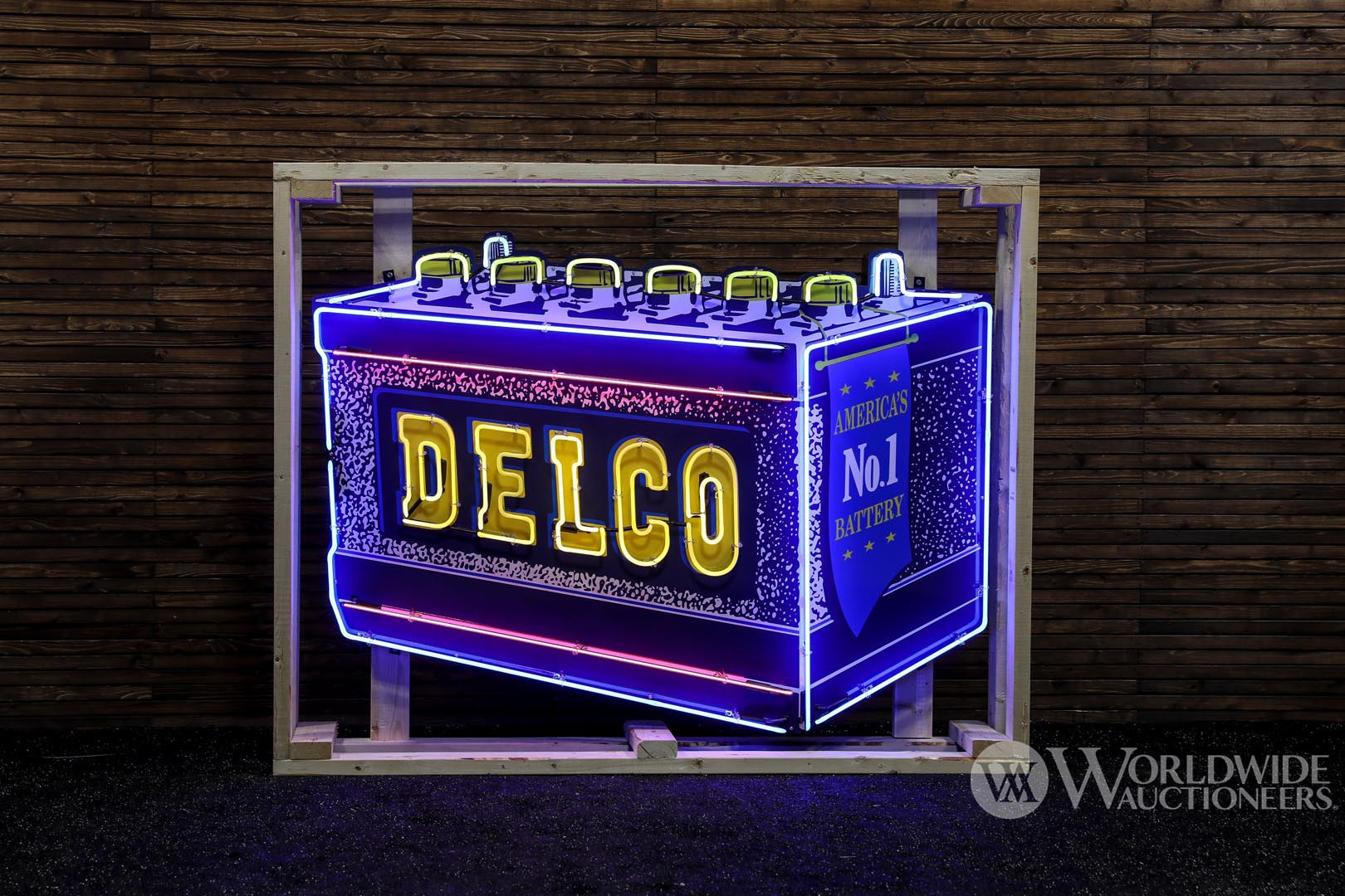 Delco America's No. 1 Battery Neon Sign