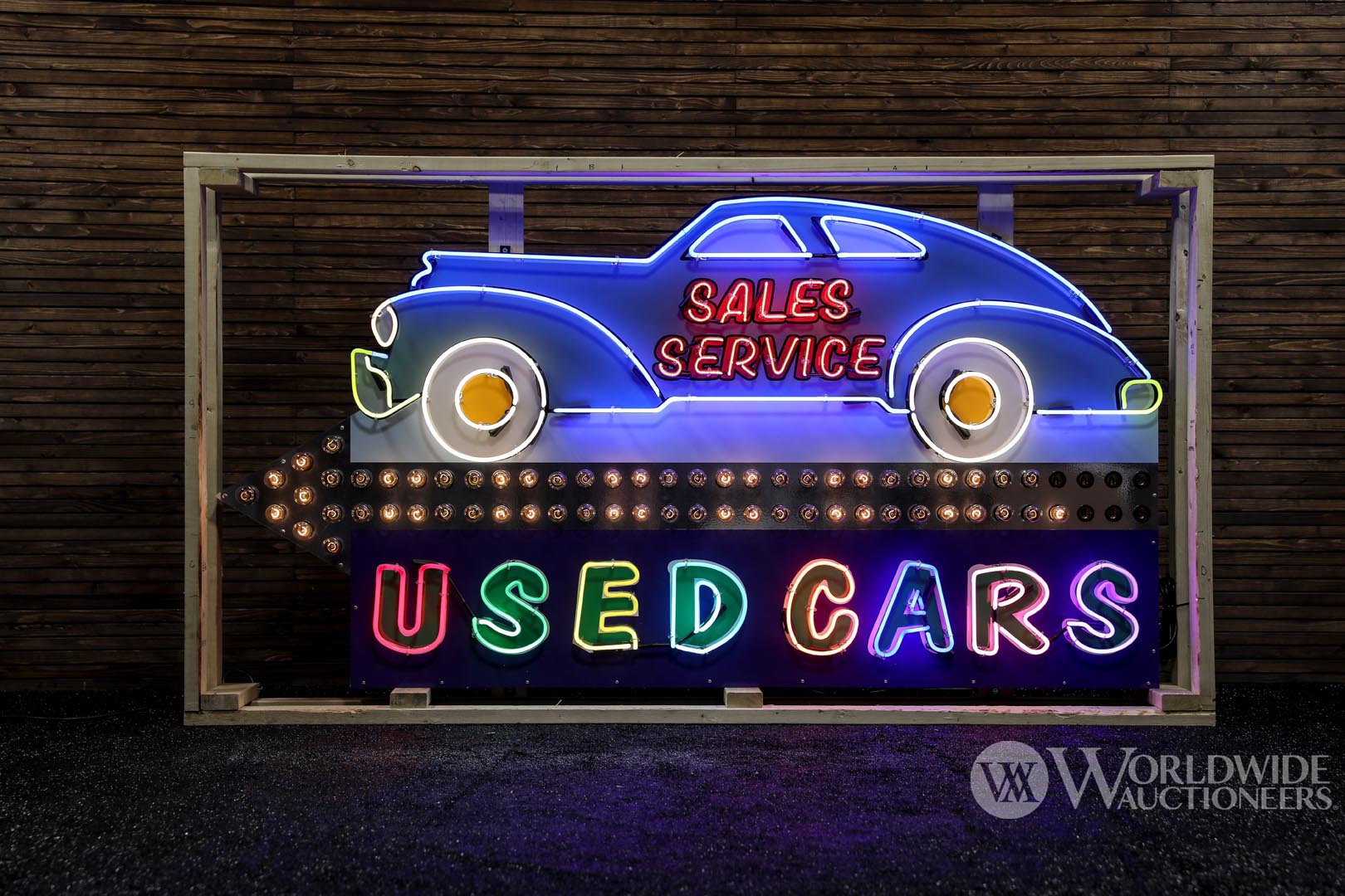 Used Cars/Sales Service Lighted-Neon Sign
