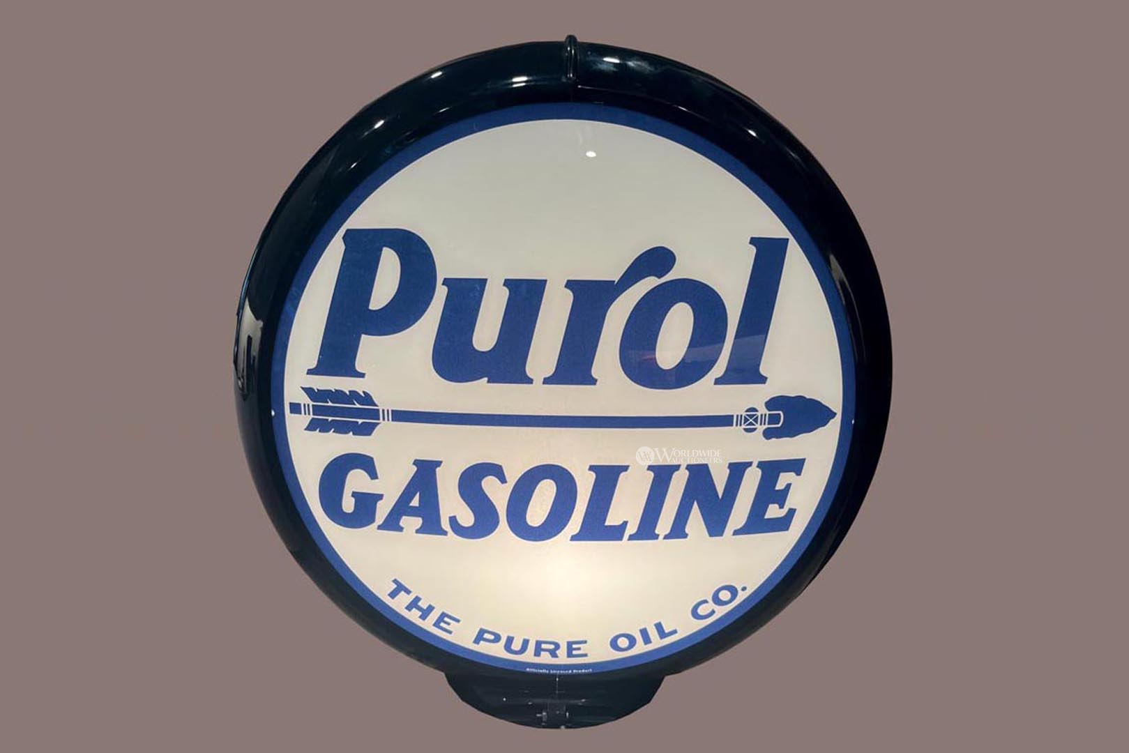 Purol Gasoline Gas Globe - Reproduction