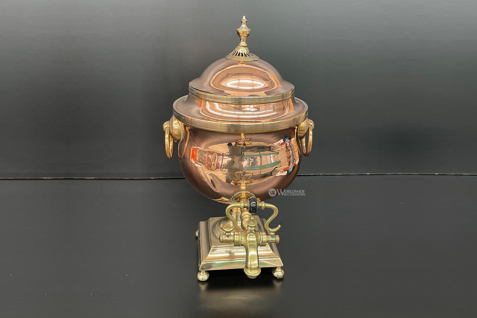 Vintage Brass and Copper Samovar Urn