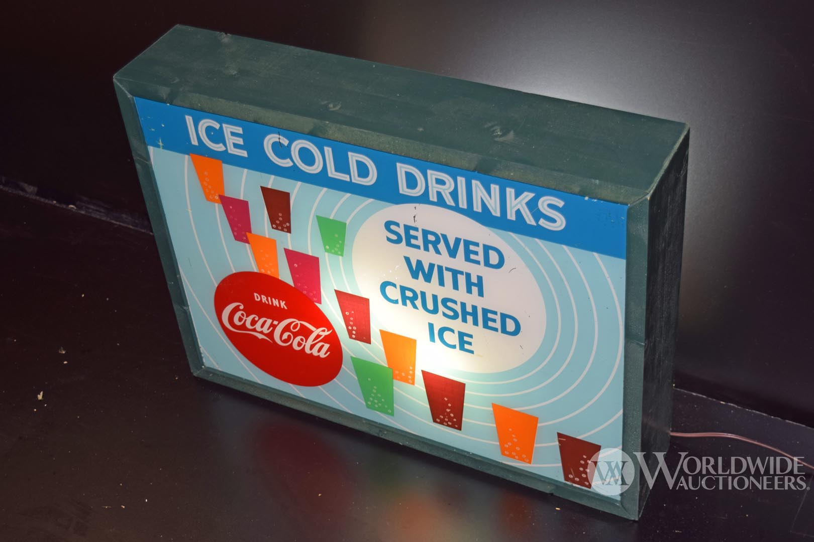 1960s Coca-Cola Ice Cold Drinks Lighted Sign