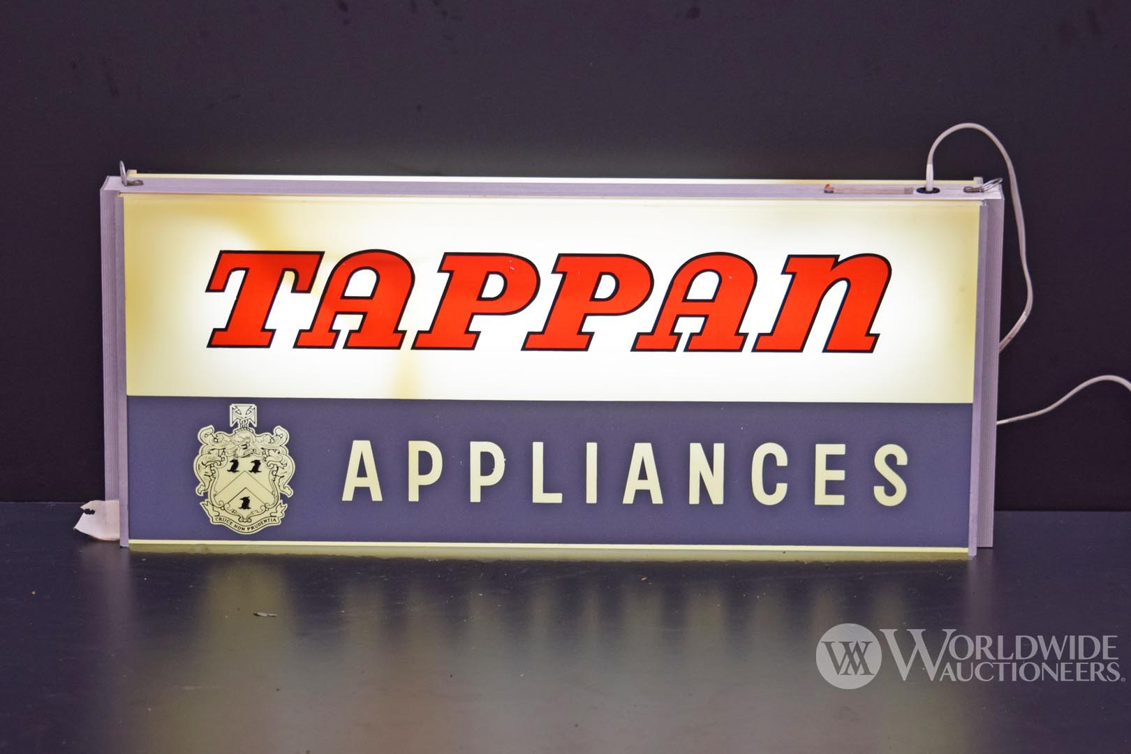 1960s Tappan Appliances Double-Sided Lighted Sign