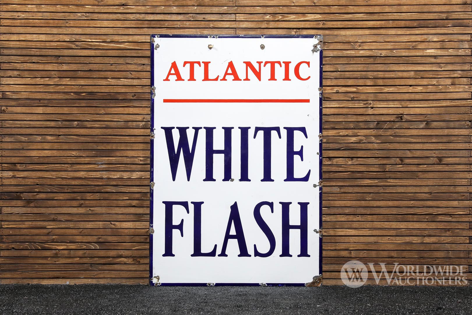 Atlantic White Flash Gas Sign