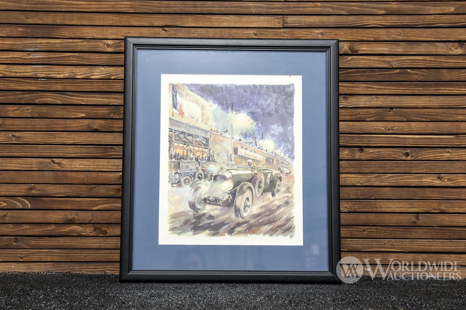 Bentley Speed Six at Le Mans Print by Geo Ham