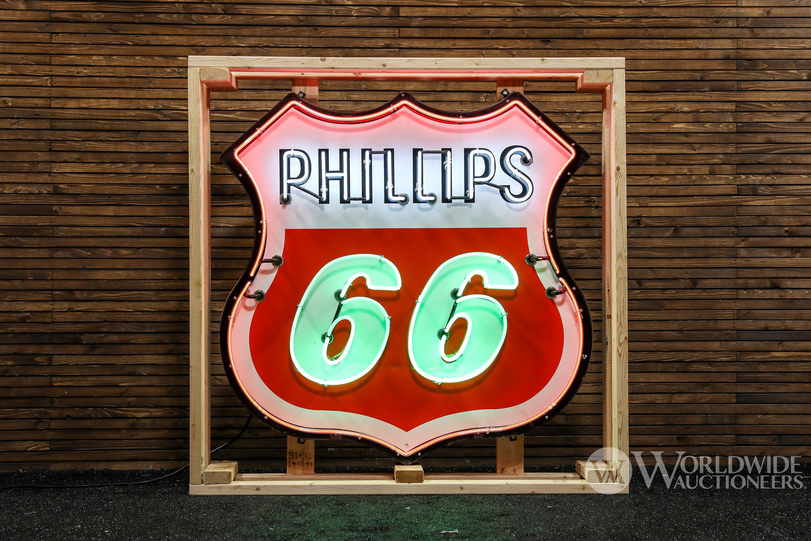 1960s Phillips 66 Neon Sign 